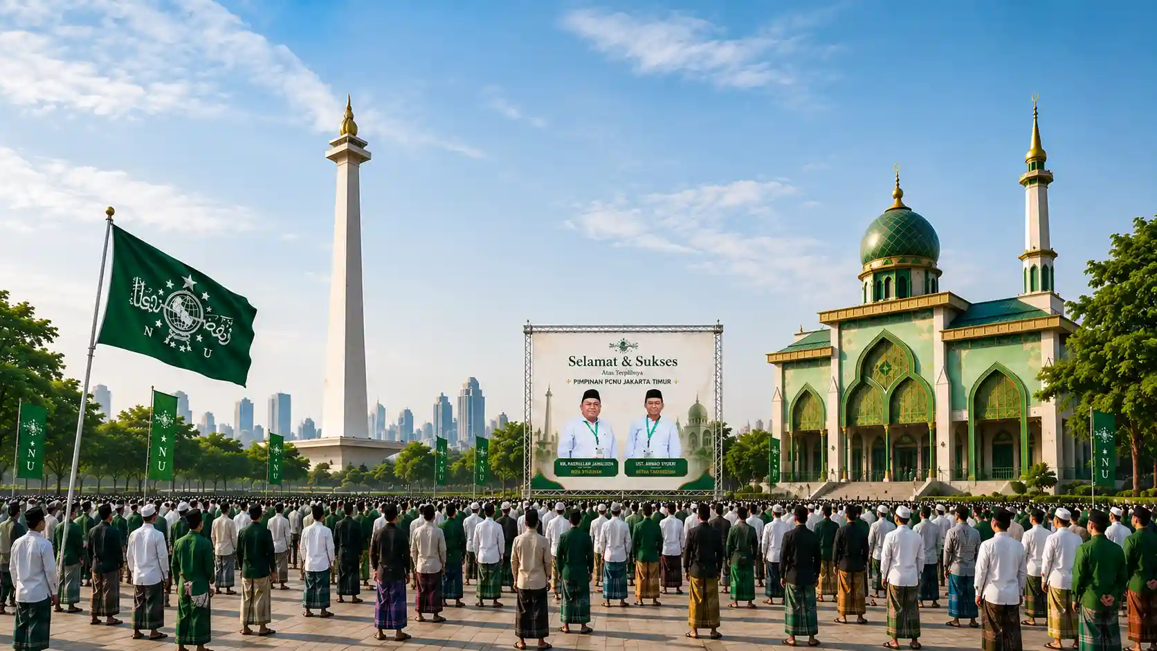 Kebersamaan pengurus dan warga PCNU Pengurus Cabang Kabupaten Klungkung